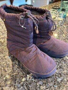 Bogs Kids Purple Winter Pull-Cord Boots